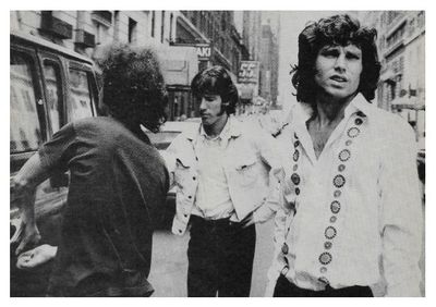Doors, The / Street Scene--John Densmore in Center / 1968
