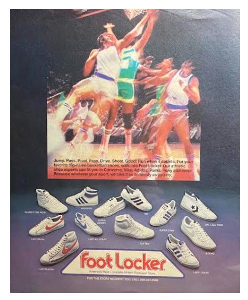 Foot Locker / Jump. Pass. Pivot. Drive. Shoot. Good! / 1981