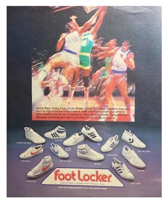 Foot Locker / Jump. Pass. Pivot. Drive. Shoot. Good! / 1981