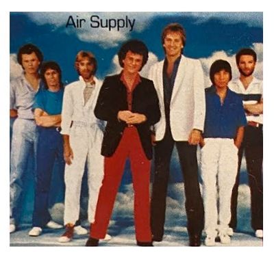 Air Supply / Group Photo-Standing-Blue Background / 1982