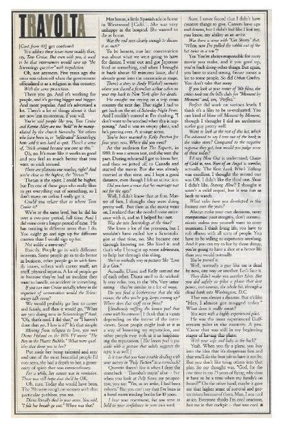 Travolta, John / Rolling Stone Story / 2-22-96