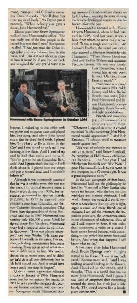Hammond, John / Rolling Stone Story / 1987