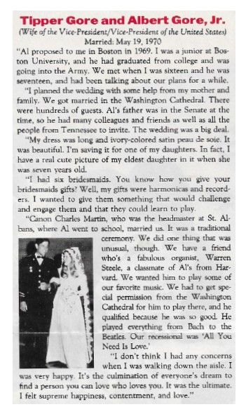 Gore, Al--Tipper Gore / Tipper Gore and Albert Gore, Jr. / 1993