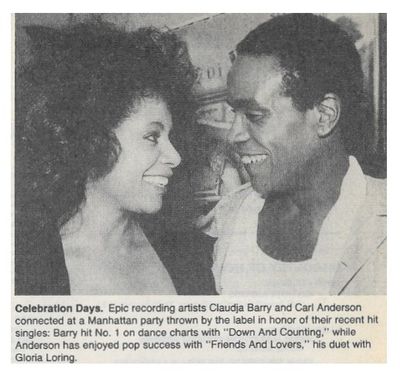 Barry, Claudja--Carl Anderson / Celebration Days / 1986