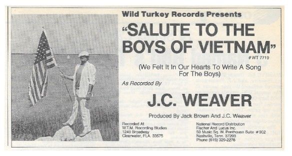 Weaver, J.C. / Salute to the Boys of Vietnam / 1986
