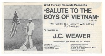 Weaver, J.C. / Salute to the Boys of Vietnam / 1986
