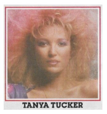 Tucker, Tanya / Closeup--Pink Tint in Hair / 1986