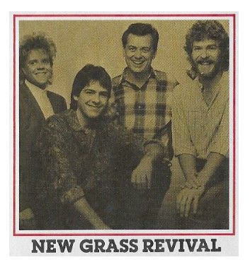 New Grass Revival / Group Photo--Sam Bush at Right / 1986