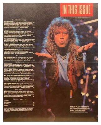 Plant, Robert / Celebrates the 40th Anniversary of Atlantic Records / 1988