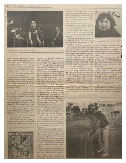 Nelson, Willie / Goldmine Story / 1-6-95