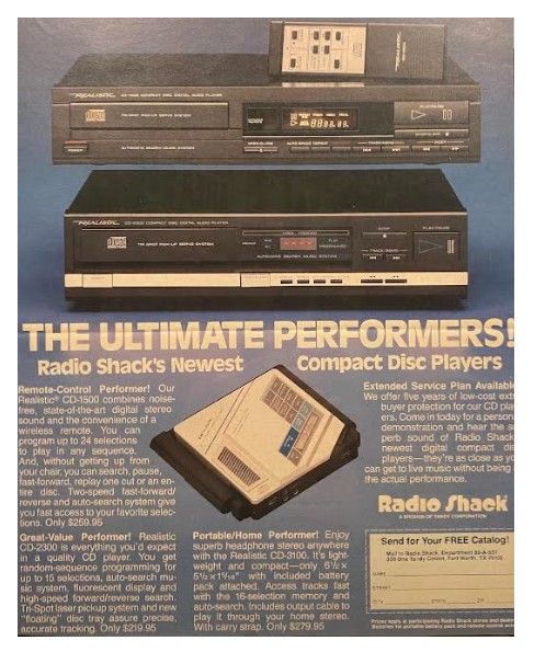 Radio Shack / The Ultimate Performers! / 1987