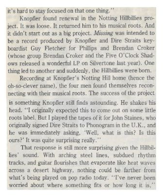 Notting Hillbillies, The / Missing...Presumed Having a Good Time / 1990