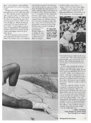 Sampras, Pete / People Story / 9-90