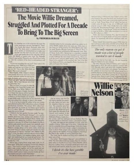 Nelson, Willie / Red-Headed Stranger: The Movie Willie Dreamed / 1986