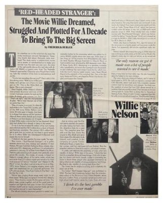 Nelson, Willie / Red-Headed Stranger: The Movie Willie Dreamed / 1986
