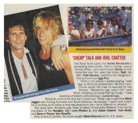 Richards, Keith--Iggy Pop / Cheap Talk and Idol Chatter / 1988
