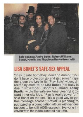 Bonet, Lisa--Lenny Kravitz / Lisa Bonet's Safe-Sex Appeal / 1988