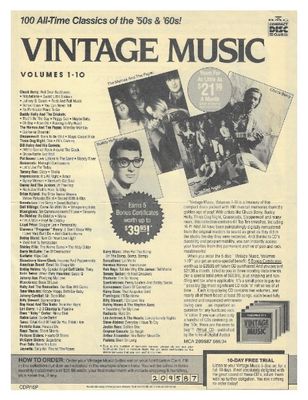 Various Artists / Vintage Music--Volumes 1-10