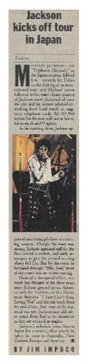 Jackson, Michael / Jackson Kicks Off Tour in Japan / 1987