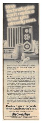 Discwasher / New Technologies Can't Replace What You Already Own / 1984