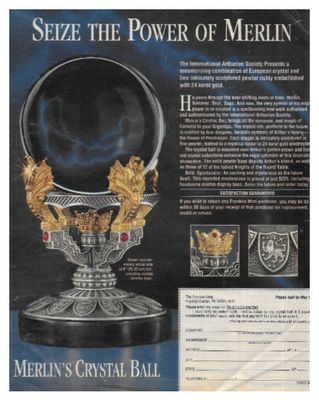 Franklin Mint, The / Merlin's Crystal Ball / 1996