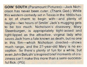 Nicholson, Jack / Goin' South / 1979