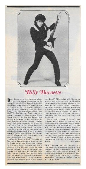 Burnette, Billy / Billy Burnette / 1981