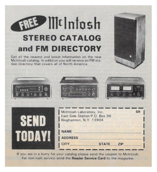 McIntosh / Stereo Catalog and FM Directory / 1981
