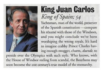 King Juan Carlos / King of Spain; 54 / 1992