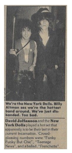 New York Dolls / We're the New York Dolls / 1977