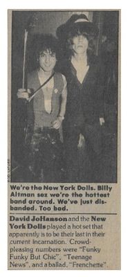 New York Dolls / We're the New York Dolls / 1977