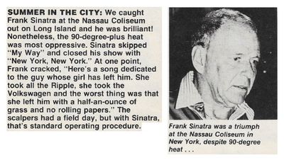 Sinatra, Frank / Summer in the City / 1979