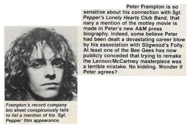 Frampton, Peter / Sgt. Pepper Movie Appearance / 1979