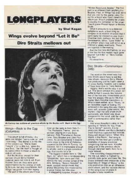 McCartney, Paul / Back to the Egg / 1979 / Wings