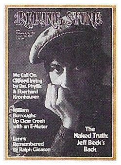 Beck, Jeff / Rolling Stone Cover Photo / 1972