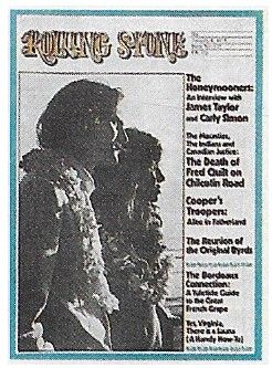 Simon, Carly--James Taylor / Rolling Stone Cover Photo / 1973