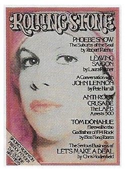 Snow, Phoebe / Rolling Stone Cover Photo / 1975