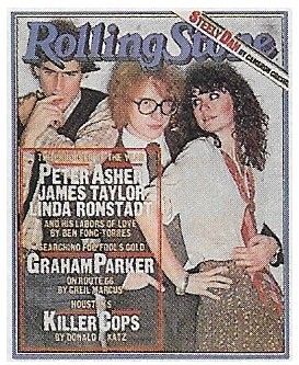 Taylor, James--Peter Asher--Linda Ronstadt / Rolling Stone Cover Photo / 1977