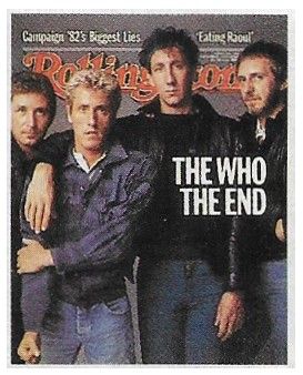 Who, The / Rolling Stone Cover Photo / 1982