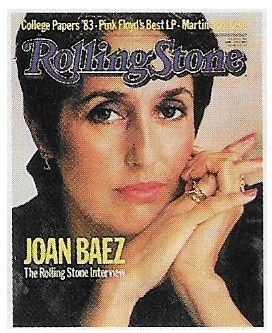 Baez, Joan / Rolling Stone Cover Photo / 1983