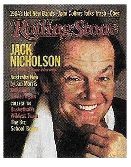 Nicholson, Jack / Rolling Stone Cover Photo / 1984