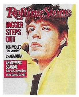 Jagger, Mick / Rolling Stone Cover Photo / 1985