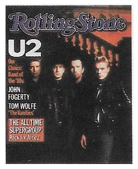 U2 / Rolling Stone Cover Photo / 1985