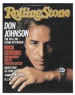 Johnson, Don / Rolling Stone Cover Photo / 1985