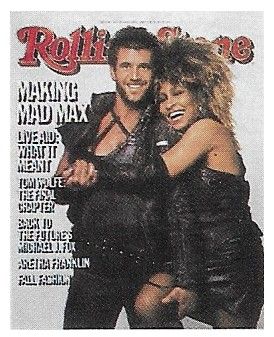Gibson, Mel--Tina Turner / Rolling Stone Cover Photo / 1985