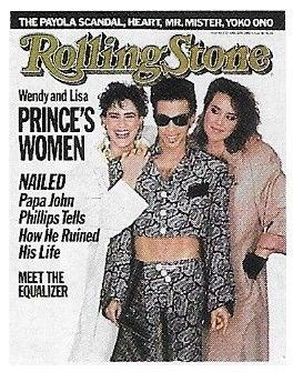 Wendy + Lisa--Prince / Rolling Stone Cover Photo / 1986