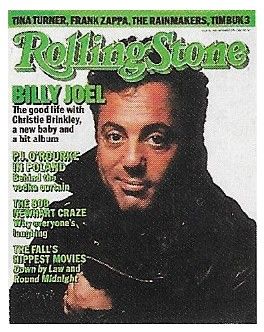 Joel, Billy / Rolling Stone Cover Photo / 1986