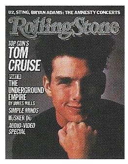 Cruise, Tom / Rolling Stone Cover Photo / 1986