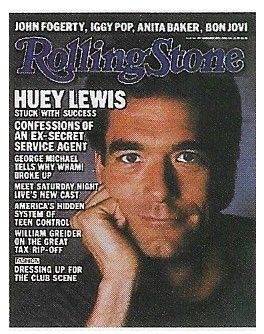 Lewis, Huey / Rolling Stone Cover Photo / 1986