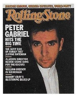 Gabriel, Peter / Rolling Stone Cover Photo / 1987